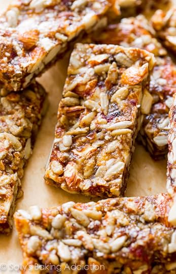 Healthy, simple, wholesome Vanilla Almond Snack Bars (GF) on sallysbakingaddiction.com
