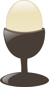 egg in a holder