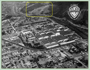 Looking east from Warner Bros. towards the Lasky Ranch. LAPL.
