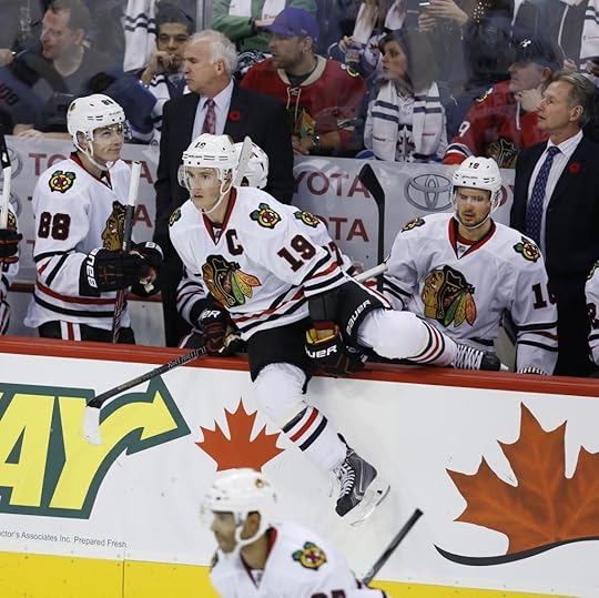 Jonathan Toews and the Chicago Blackhawks (Photo by James Carey Lauder)