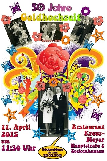 My parents' golden wedding anniversary invitation