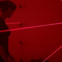 A bit of fog machine sets the mood for a round of Laser Equipped Annihilation Protocol.