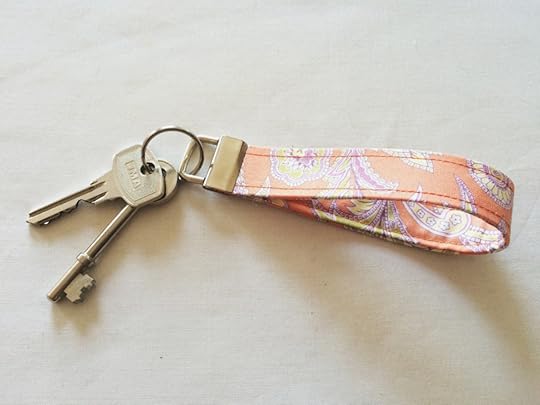 Vilene Sewing Club: Fabric Key Fob Made Peachy 