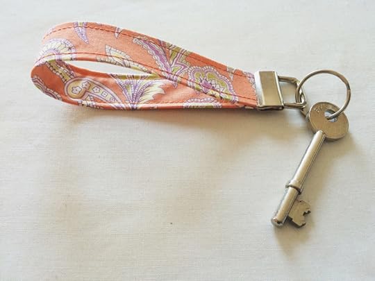 Vilene Sewing Club: Fabric Key Fob Made Peachy 
