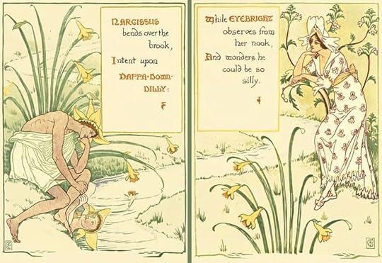 From A Flora Fantasy in an Old English Garden illustraed by Walter Crane
