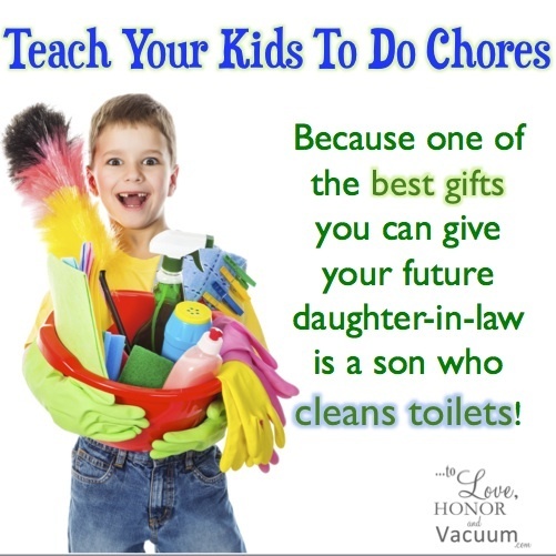 Teach your kids to do chores! Click through to learn why.