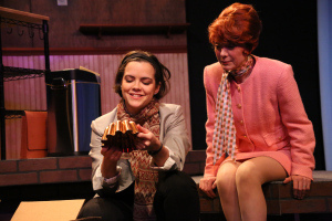 Mary Ruth Baggot and Susan Izott* in 'Eat Dessert First,' one of the plays in A LA CARTE at the WorkShop Theater. (Photo: Gerry Goodstein)