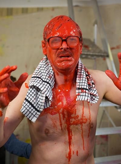 Jim covered in blood.