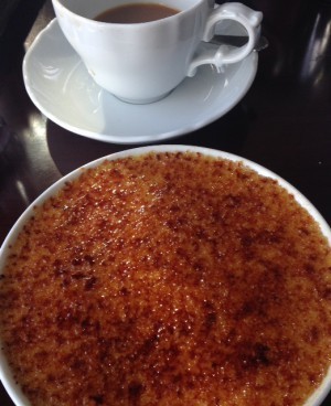 Creme Brulée. Ja, den var helt sjukt stor. Mums!