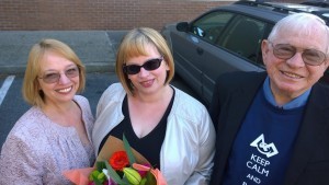 Me with my folks before the reading