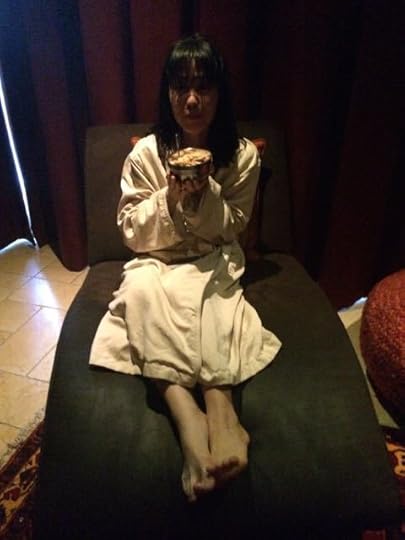 It's customary to consume an entire bowl of banana chips prior to the massage.