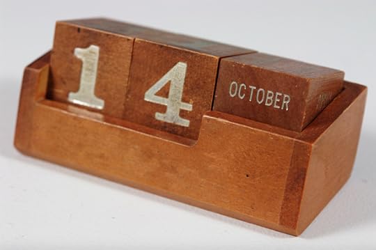My father used to have this perpetual calendar above his writing desk, so maybe there is a symbolism in this image for me. I found it and had to use it. Photo by H is for Home.