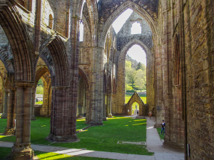 Tintern Abbey; an ancient ruin on the Welsh border, near Chepstow.