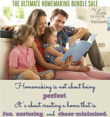 You don't need to be perfect! But you can have fun. Find out more with the Ultimate Homemaking Bundle Sale--April 20-27