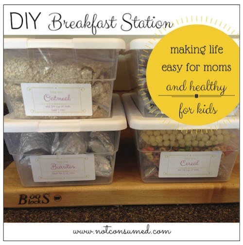 DIY Breakfast Station