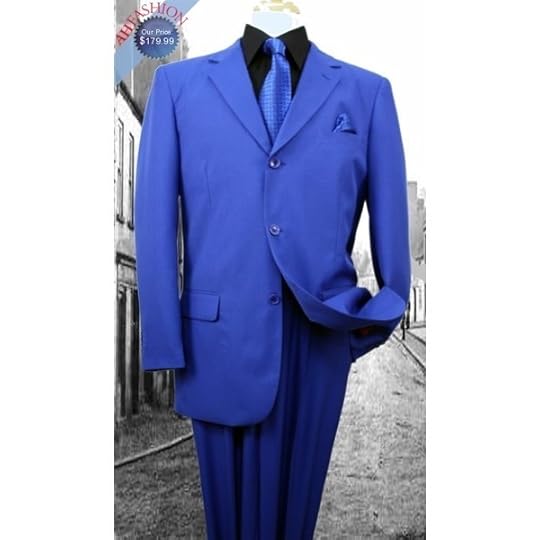 Men's 3 Button Classic Royal Blue Suit