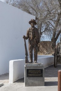 Statue of Billy the Kid in the arts district of little San Elizario, near El Paso, Texas. Photo by Carol M. Highsmith, Feb. 15, 2014. Library of Congress Prints and Photographs Division. 