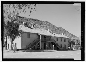 Old Lincoln County Courthouse and Jail, where Billy the Kid was held. Photo by James Rosenthal, 2005. Library of Congress Prints and Photographs Division. 
