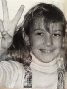 Pony tail me, the only time i had long hair, around ten