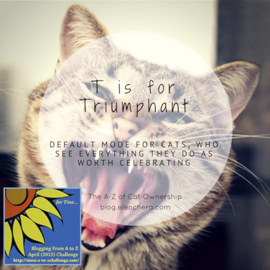 A-Z of Cats: T is for Triumphant