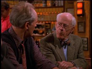 Harry Morgan as Prof Suter on 3rd Rock from the Sun