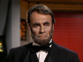 Lee Bergere as Abraham Lincoln on Star Trek