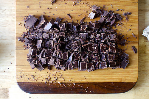 my chopped chocolate looks like a keyboard