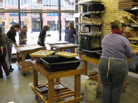 The paper studio at the Minnesota Center for Book Arts.