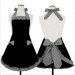 Black-Gingham Apron via Etsy
