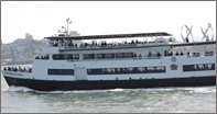 ferry to Alcatraz Island near San Francisco