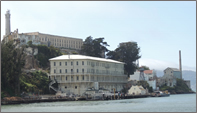 Alcatraz arrival view