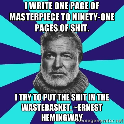 shit in the wastebasket