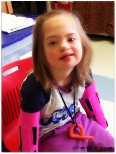 Nonverbal child greeting