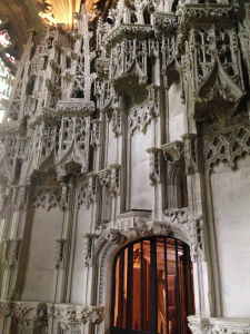Detail work in small chapel