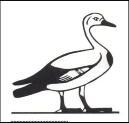 Figure 4. Geb as cosmic goose. Papyrus of Userbet. Eighteenth Dynasty. (Naydler 1996)