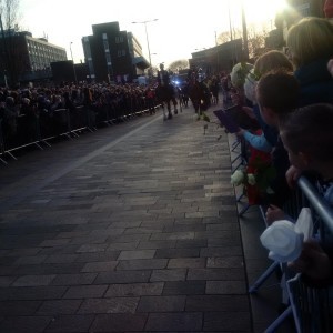 Richard III's bones in procession