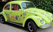 VW beetle flower car stickers