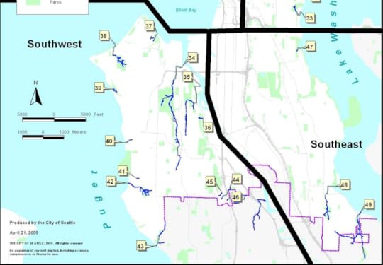 Southwest and Southeast Seattle Streams