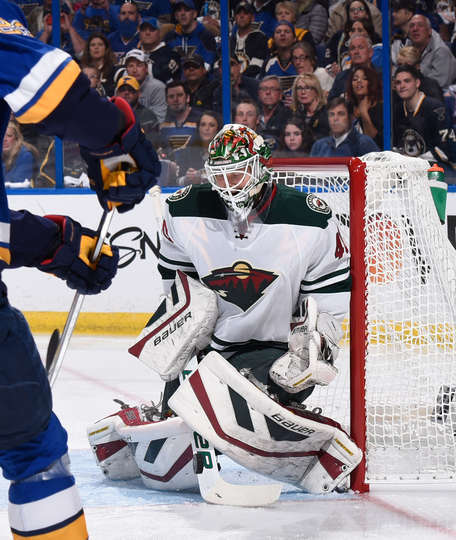 On Friday, Devan Dubnyk too much for the Blues.