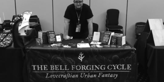 K. M. Alexander's booth at CthulhuCon PDX