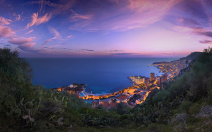 Monaco Winter Sunset Clouds