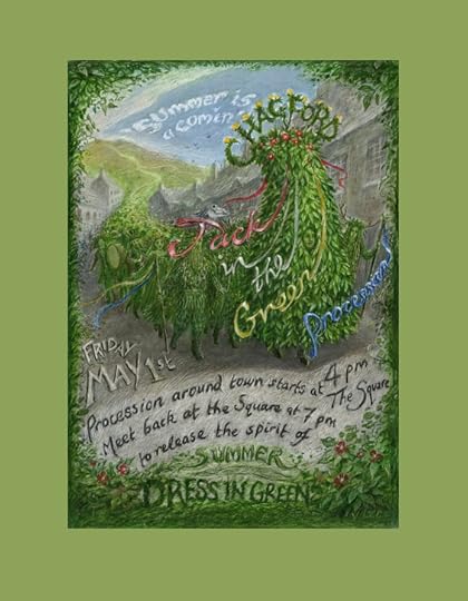 May Day in Chagford, art by Virginia Lee