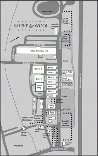 Maryland Sheep and Wool Festival Map