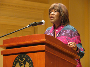 Patricia reading at The Library of Congress