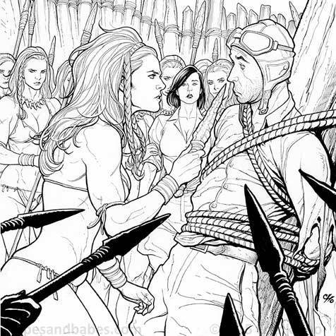 Frank Cho Phantom Eagle: Where Monsters Dwell #3 cover