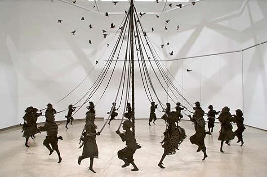 Maypole Dance, an art installation by Kristi Malakoff
