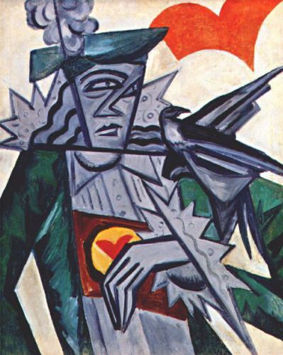 Jack of Hearts - Olga Rozanova, 1915