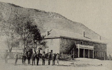 The Lincoln County courthouse. Billy gave his speech from the balcony, seen here.
