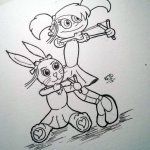 The Searchers - Wilma Bunny and her Girl - Inked