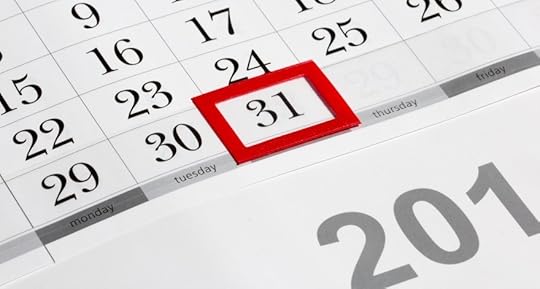 Calendar page with selected last date of month